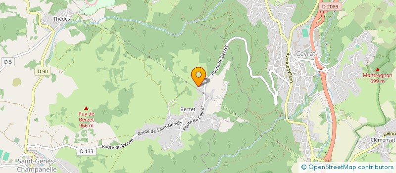 localisation de l'entreprise LADON  SAINT-GENES-CHAMPANELLE