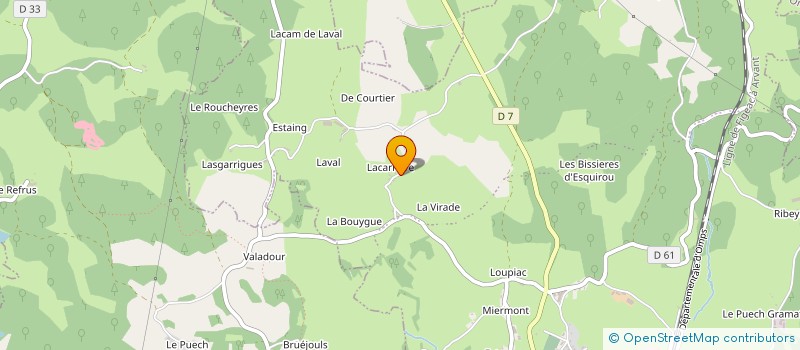 localisation de l'entreprise LADOU INDIVISION à LE ROUGET-PERS