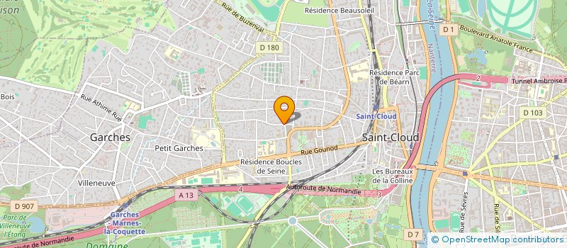 localisation de l'entreprise LADOUGNE MEDICAL à SAINT-CLOUD