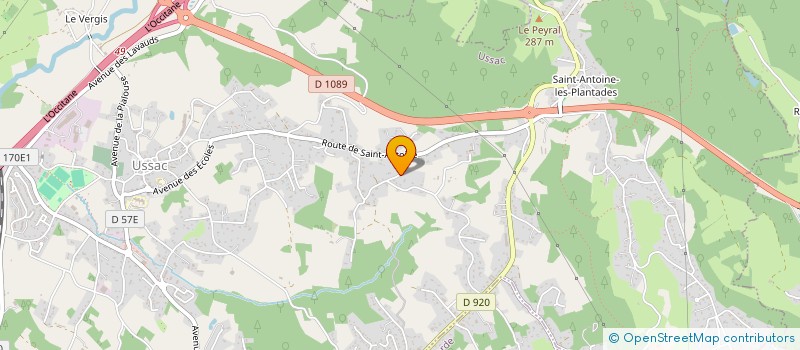 localisation de l'entreprise LADOWICHT PEINTURE  USSAC