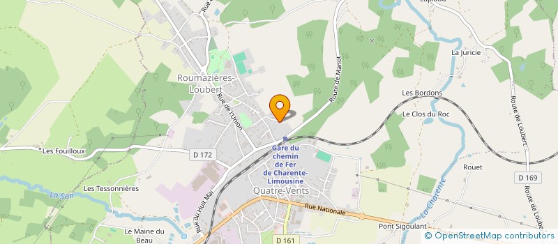 localisation de l'entreprise LADRETCO à TERRES-DE-HAUTE-CHARENTE