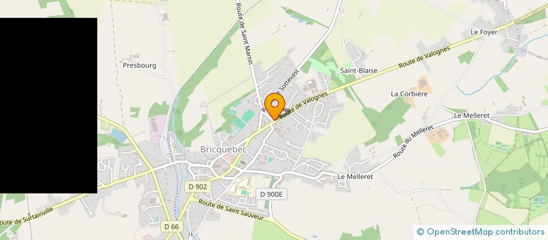 localisation de l'entreprise LADV  BRICQUEBEC-EN-COTENTIN