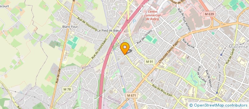 localisation de l'entreprise LADY 1  TOURCOING