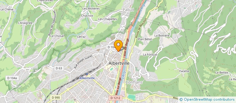 localisation de l'entreprise LADY  ALBERTVILLE