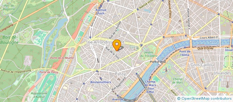 localisation de l'entreprise LADY B  PARIS