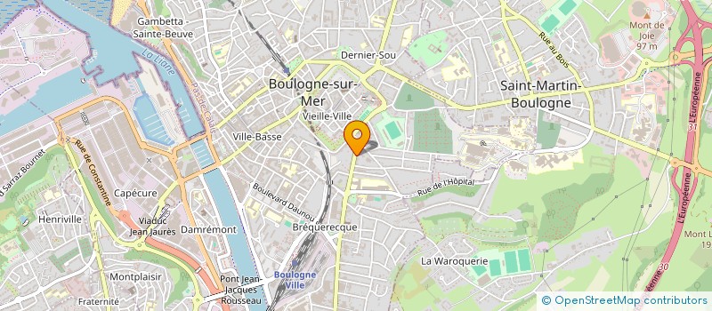 localisation de l'entreprise LADY CHARLESTON  BOULOGNE-SUR-MER