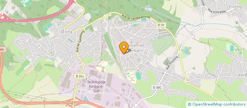 localisation de l'entreprise LADY COIFFURE  BEHREN-LES-FORBACH