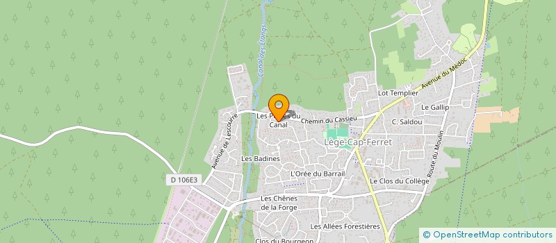 localisation de l'entreprise LADY GRAVITY  LEGE-CAP-FERRET