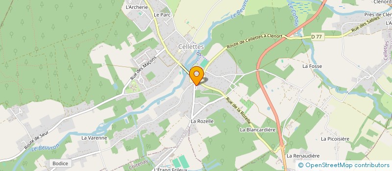 localisation de l'entreprise LADY SI PI MOINS 5  CELLETTES