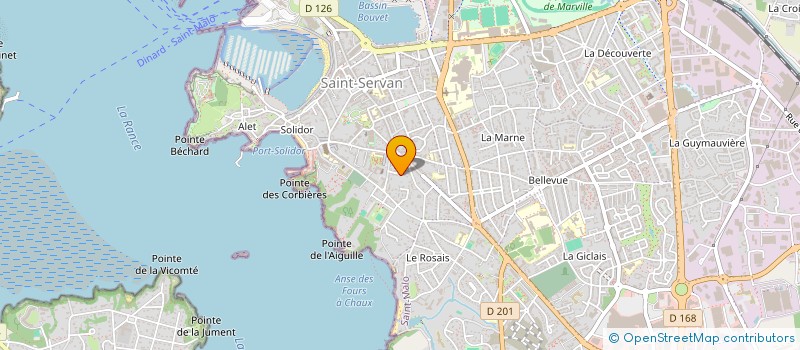 localisation de l'entreprise LADY SOLIDOR  SAINT-MALO