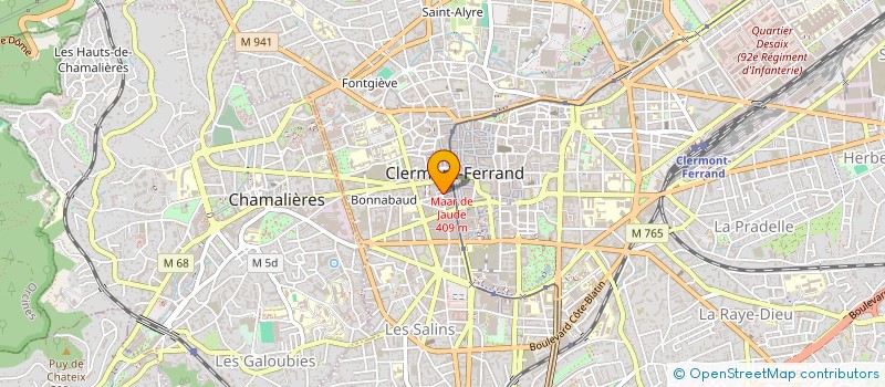 localisation de l'entreprise LADYLOR à CLERMONT-FERRAND