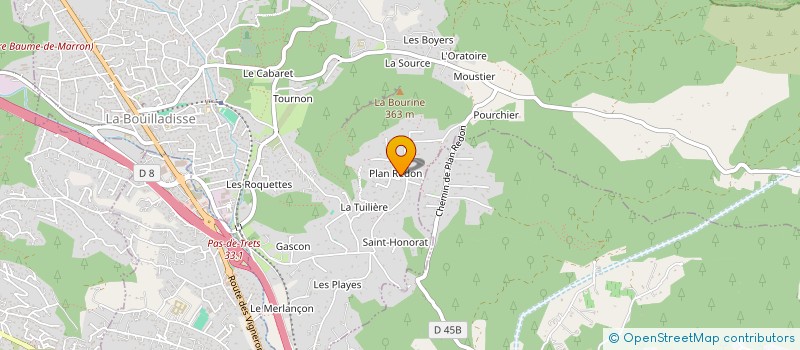 localisation de l'entreprise LADYVA  LA BOUILLADISSE