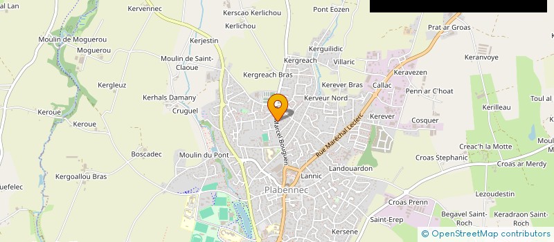 localisation de l'entreprise LADYWELL  PLABENNEC