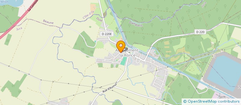 localisation de l'entreprise LAE IMMO  ABERGEMENT-LA-RONCE