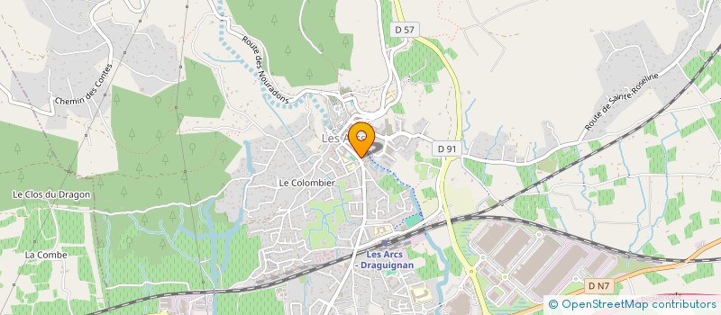 localisation de l'entreprise LAE LES ARCS  LES ARCS