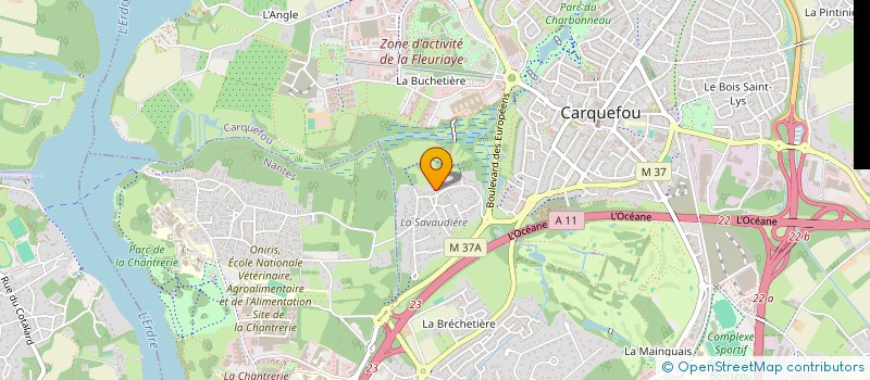 localisation de l'entreprise LAEASR BENELUX  CARQUEFOU