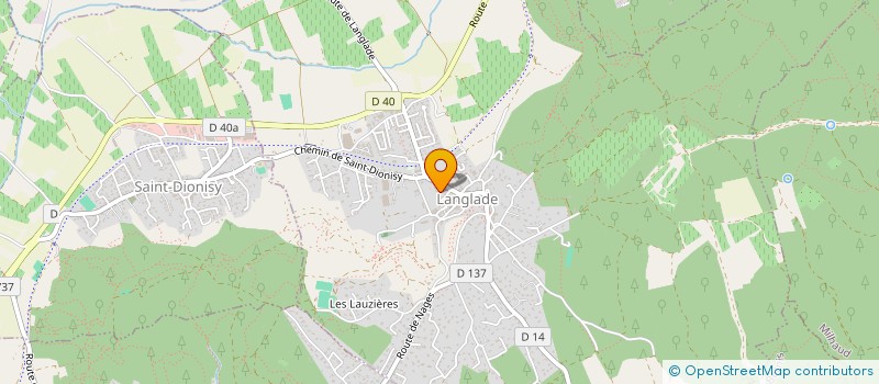 localisation de l'entreprise LAEDA30  LANGLADE