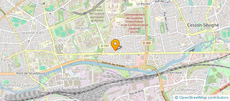 localisation de l'entreprise LAEDIFICA  CESSON-SEVIGNE