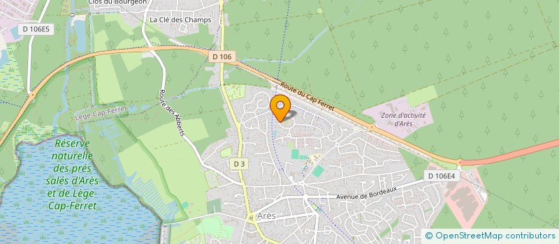 localisation de l'entreprise LAEDLY  ARES