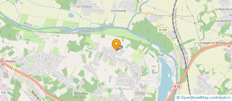 localisation de l'entreprise LAEGUIKA à SAINT-YRIEIX-SUR-CHARENTE