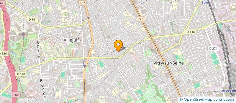 localisation de l'entreprise LAEIA DESIGN à VITRY-SUR-SEINE