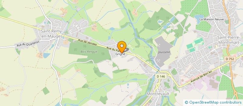 localisation de l'entreprise LAEJESA à MONTREVAULT-SUR-EVRE