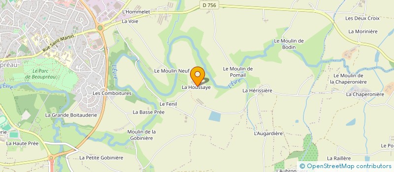 localisation de l'entreprise LAEJESA FORET à MONTREVAULT-SUR-EVRE