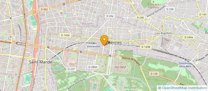 localisation de l'entreprise LAEMENHIRT DENYSROUQU à VINCENNES