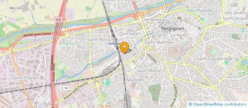 localisation de l'entreprise LAENNEC 2 à PERPIGNAN