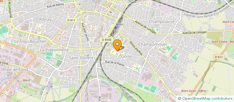 localisation de l'entreprise LAENNEC à NIORT