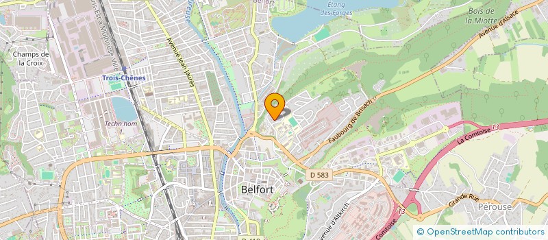localisation de l'entreprise LAENNEC ANESTHESIE  BELFORT