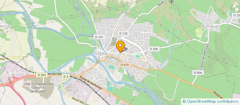 localisation de l'entreprise LAENNEC - FLORALIES  TREBES