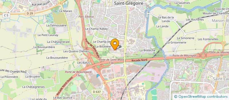 localisation de l'entreprise LAENNEC IMAGERIE FORMATION & EXPERTISE  SAINT-GREGOIRE