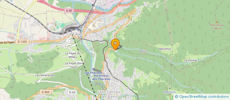 localisation de l'entreprise LAENY  SAINT-GERVAIS-LES-BAINS