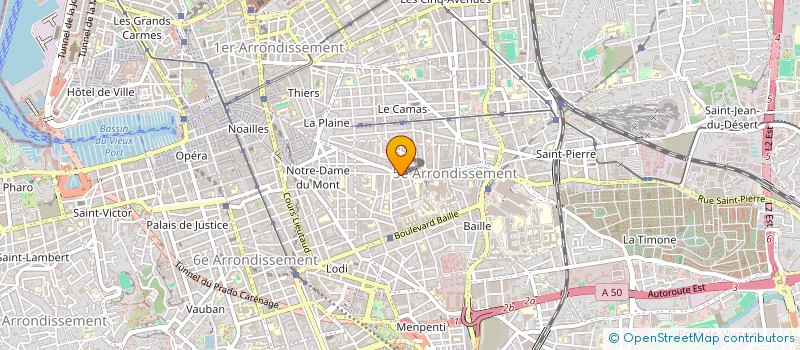 localisation de l'entreprise LAERTE à MARSEILLE