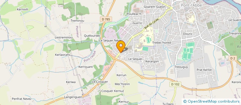 localisation de l'entreprise LAES AVEC  PONT-L'ABBE