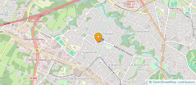 localisation de l'entreprise LAESARE à ORVAULT