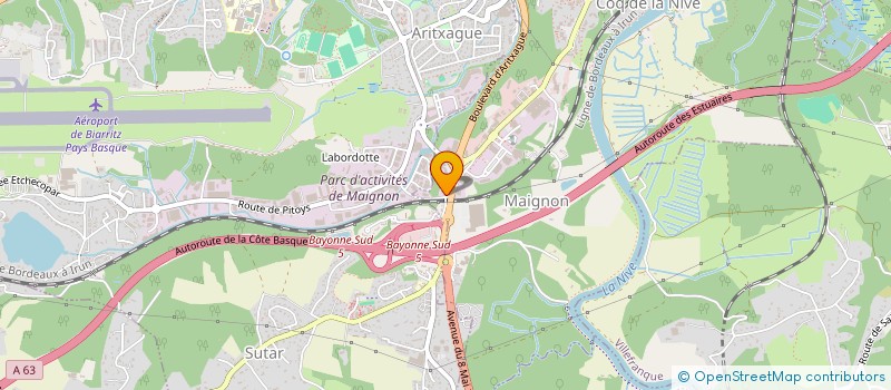 localisation de l'entreprise LAESY à BAYONNE