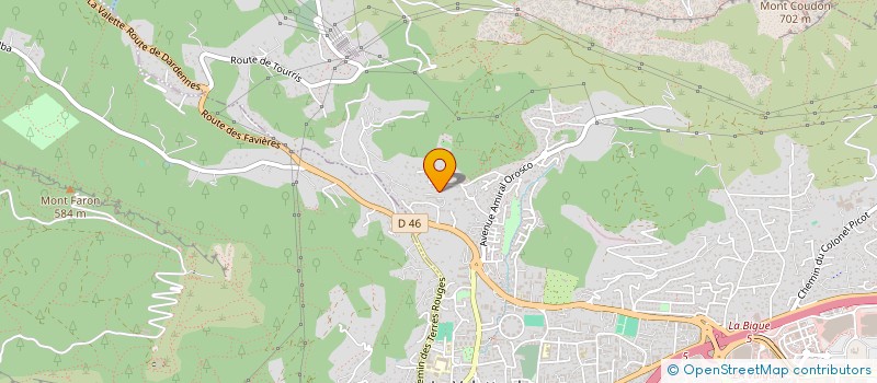 localisation de l'entreprise LAETA à LA VALETTE-DU-VAR