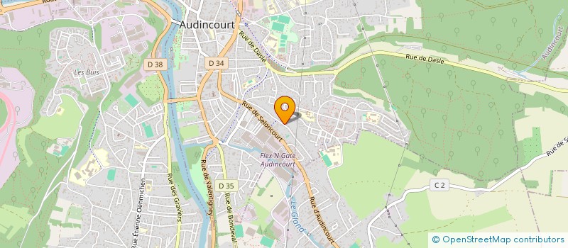 localisation de l'entreprise LAETI & JORGE  AUDINCOURT