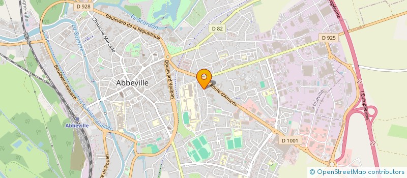 localisation de l'entreprise LAETI ROSE à ABBEVILLE