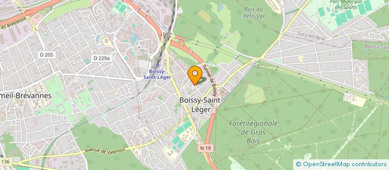localisation de l'entreprise LAETI VET à BOISSY ST LEGER