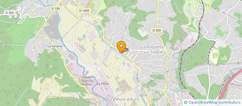 localisation de l'entreprise LAETILISE à LA ROQUETTE-SUR-SIAGNE