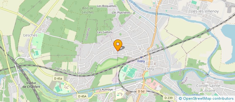 localisation de l'entreprise LAETIMAX à ESBLY