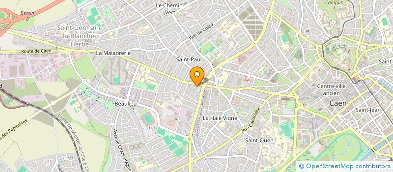 localisation de l'entreprise LAETIS  CAEN