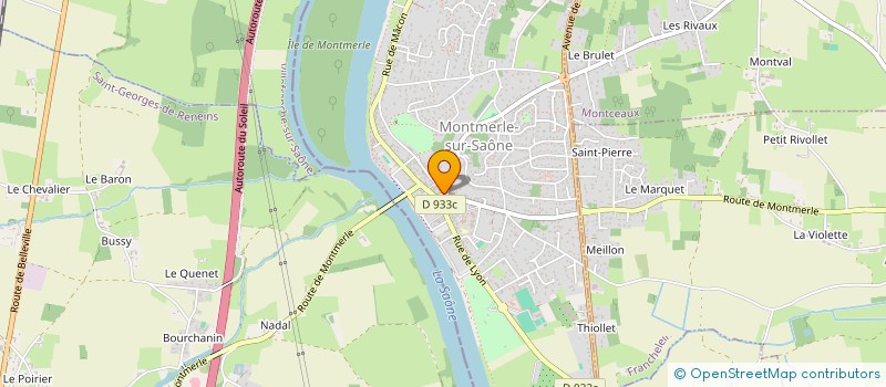 localisation de l'entreprise LAETISS à MONTMERLE-SUR-SAONE