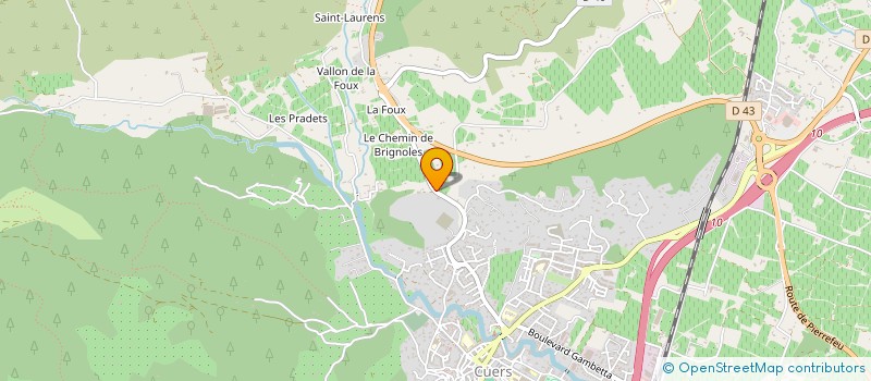 localisation de l'entreprise LAETITIA  CUERS