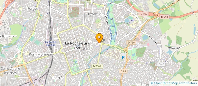 localisation de l'entreprise LAETITIA B CORPORATE à LA ROCHE-SUR-YON
