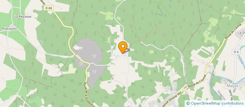 localisation de l'entreprise LAETITIA&BENJAMIN  SAVIGNAC-LES-EGLISES