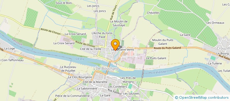 localisation de l'entreprise LAETITIA DOULA 37 à L'ILE-BOUCHARD